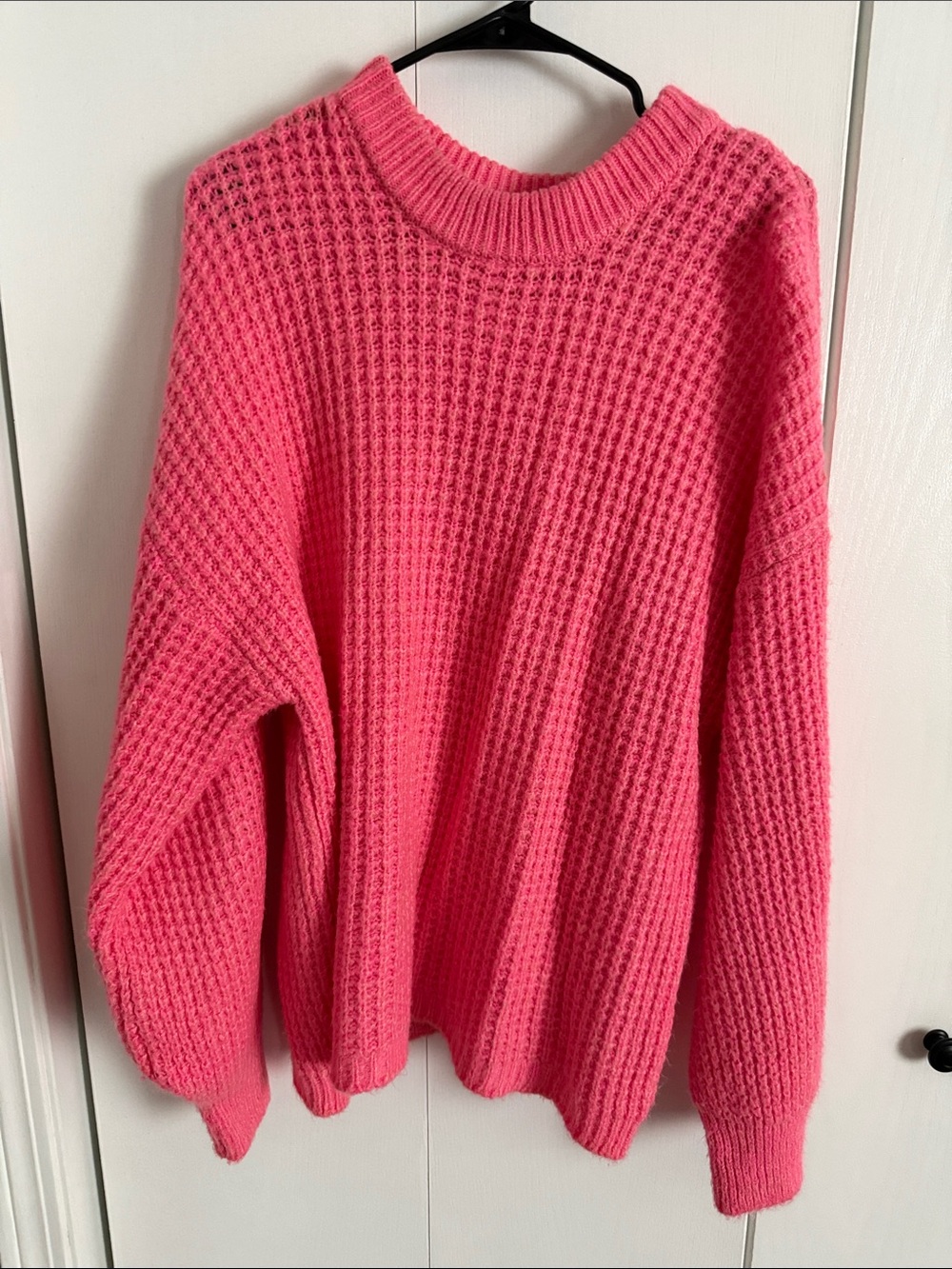 ASOS Women’s Bubble Knit Crewneck Sweater - Pink Sz 14